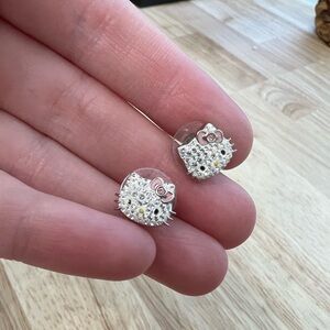 Hello Kitty Swarovski Crystal Earrings
